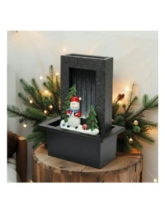 Santa Rain Fountain 21x18x25cm in Multi