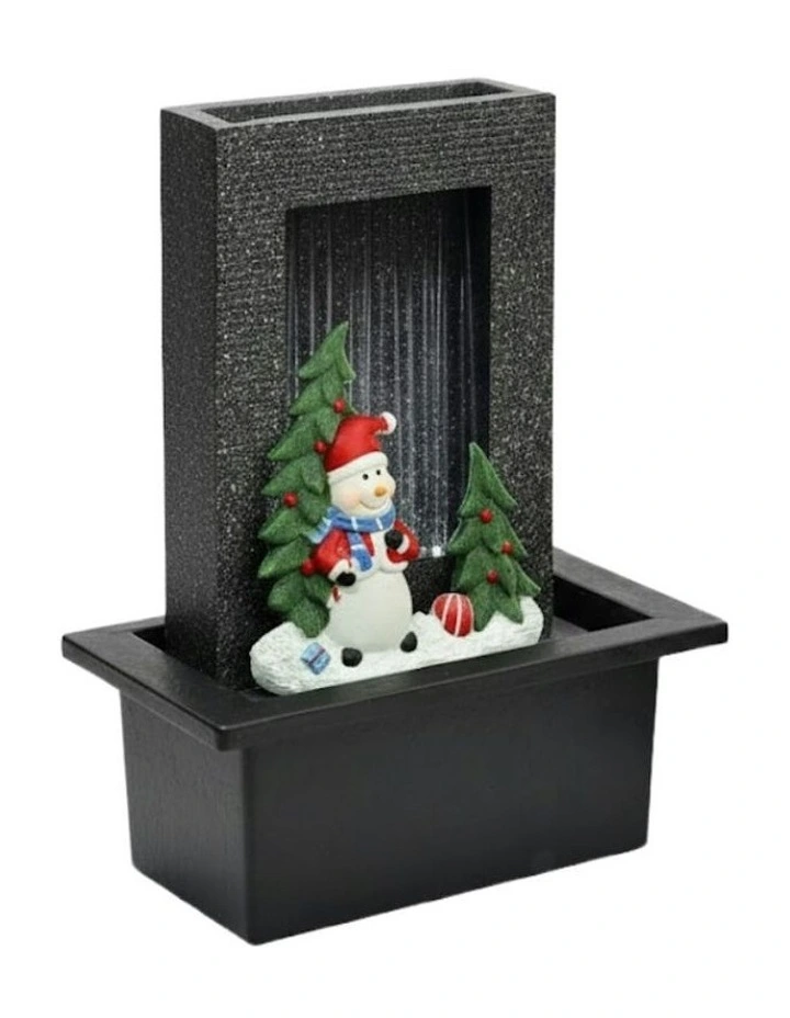 Santa Rain Fountain 21x18x25cm in Multi image 4