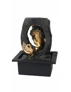 Gilt Raining Buddha 23x20x28cm in Multi