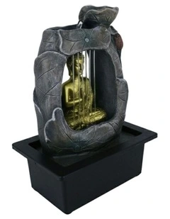 Raining Zen Buddha Fountain 24x18x27cm in Multi