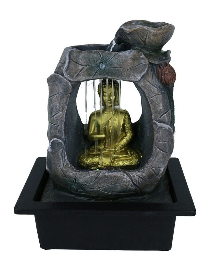 Raining Zen Buddha Fountain 24x18x27cm in Multi image 2