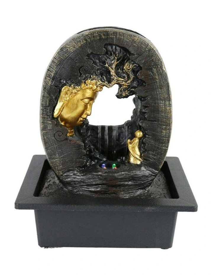 Raining Tranquil Buddha Fountain 24x18x27cm in Multi image 2
