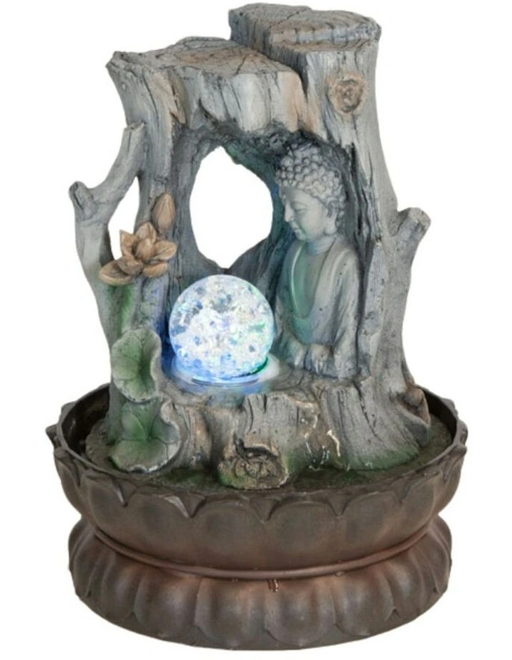 Branch Buddha Fountain 21x21x28cm in Multi image 2