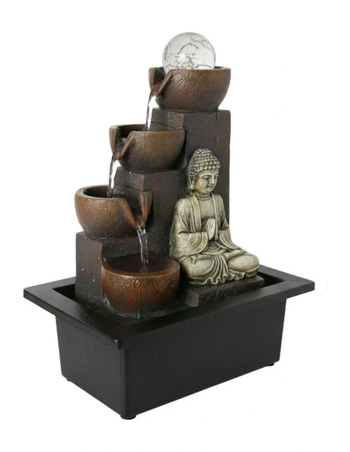 Argil Buddha Fountain 23x18x29cm in Multi image 3