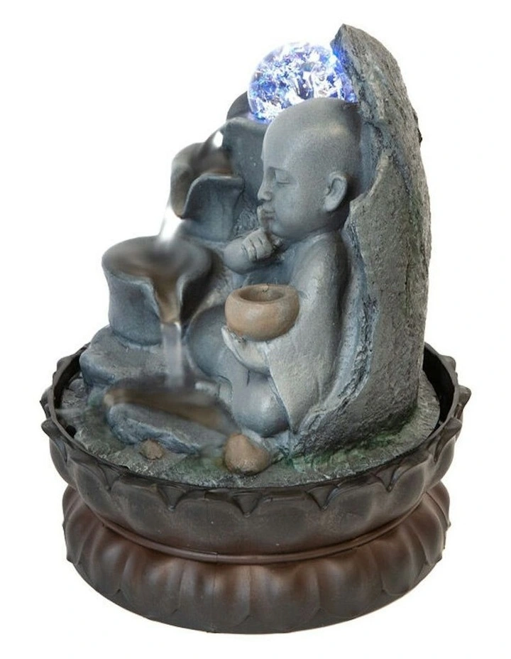 Monk Drift Fountain 21x21x29cm in Multi image 3