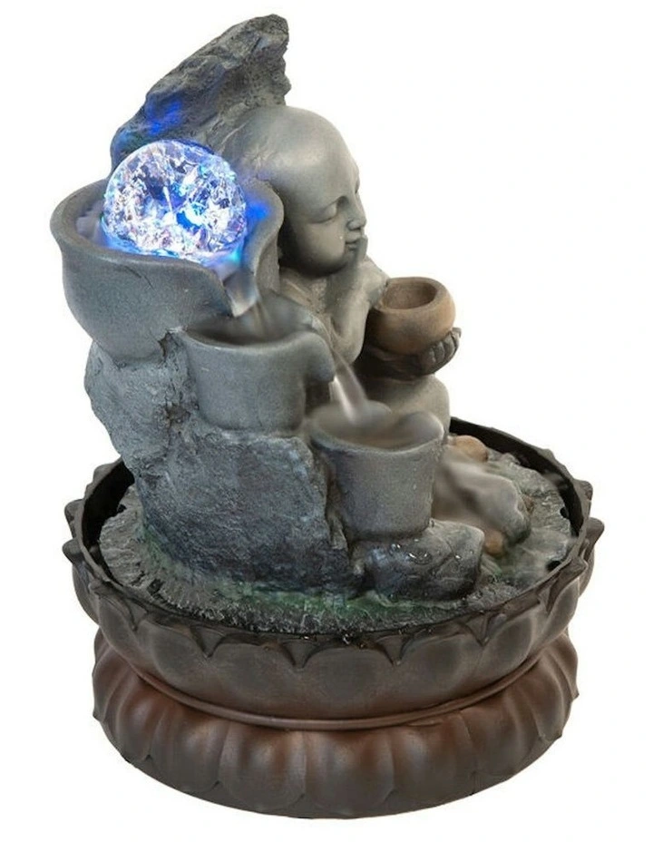Monk Drift Fountain 21x21x29cm in Multi image 4
