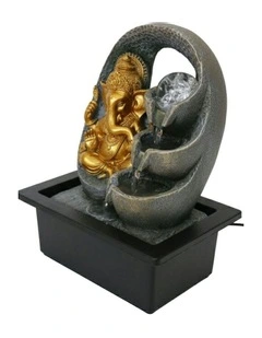 Arc Ganesha Fountain 23x18x28cm in Multi
