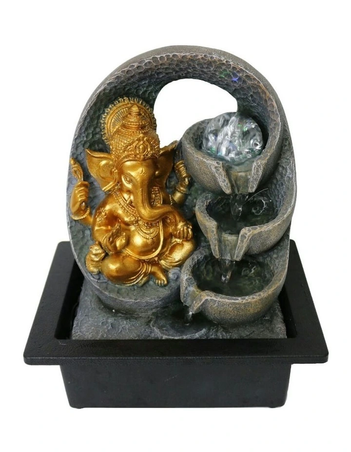 Arc Ganesha Fountain 23x18x28cm in Multi image 2