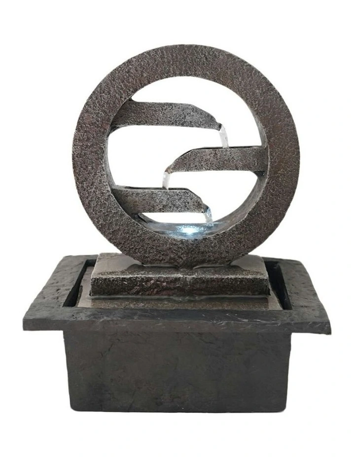 Zen Circlet Fountain 21x19x27cm in Multi image 2