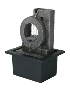 Circular Rain Fountain 21x19x27cm in Multi