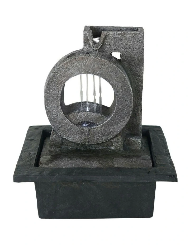Circular Rain Fountain 21x19x27cm in Multi image 2