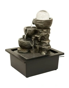 Rocky Cascade Fountain 23x18x26cm in Multi