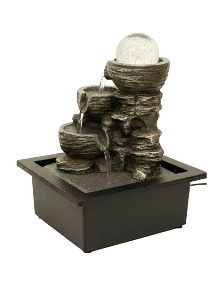 Rocky Cascade Fountain 23x18x26cm in Multi image 1