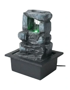 Raining Slab Fountain 23x20x28cm in Multi