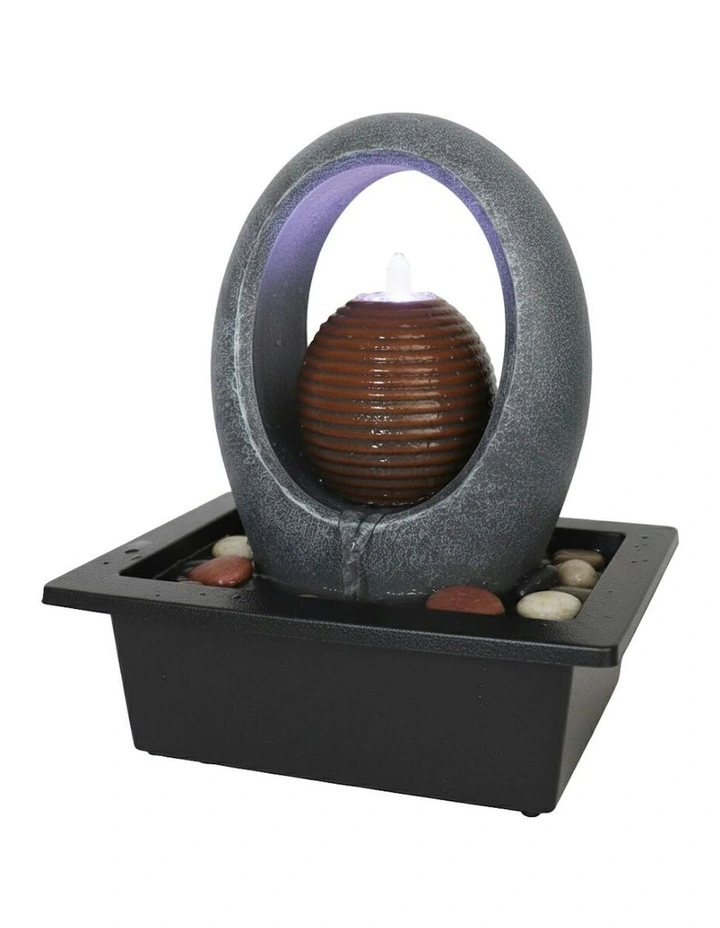 Oval Overflow Fountain 23x18x26cm in Multi image 1
