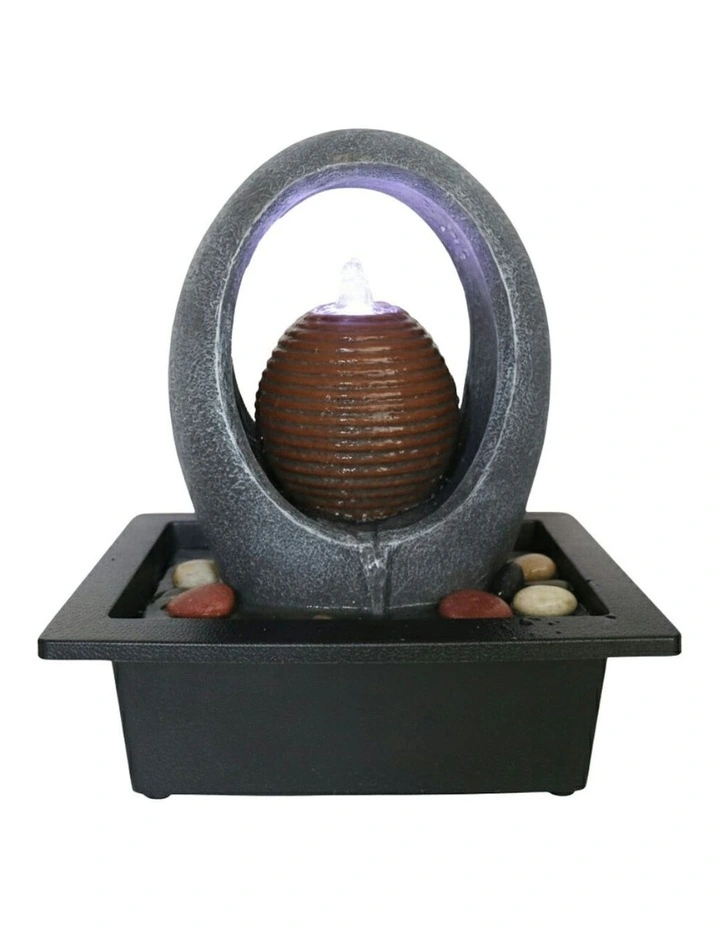 Oval Overflow Fountain 23x18x26cm in Multi image 2