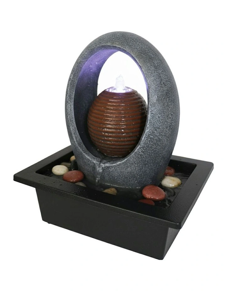 Oval Overflow Fountain 23x18x26cm in Multi image 3