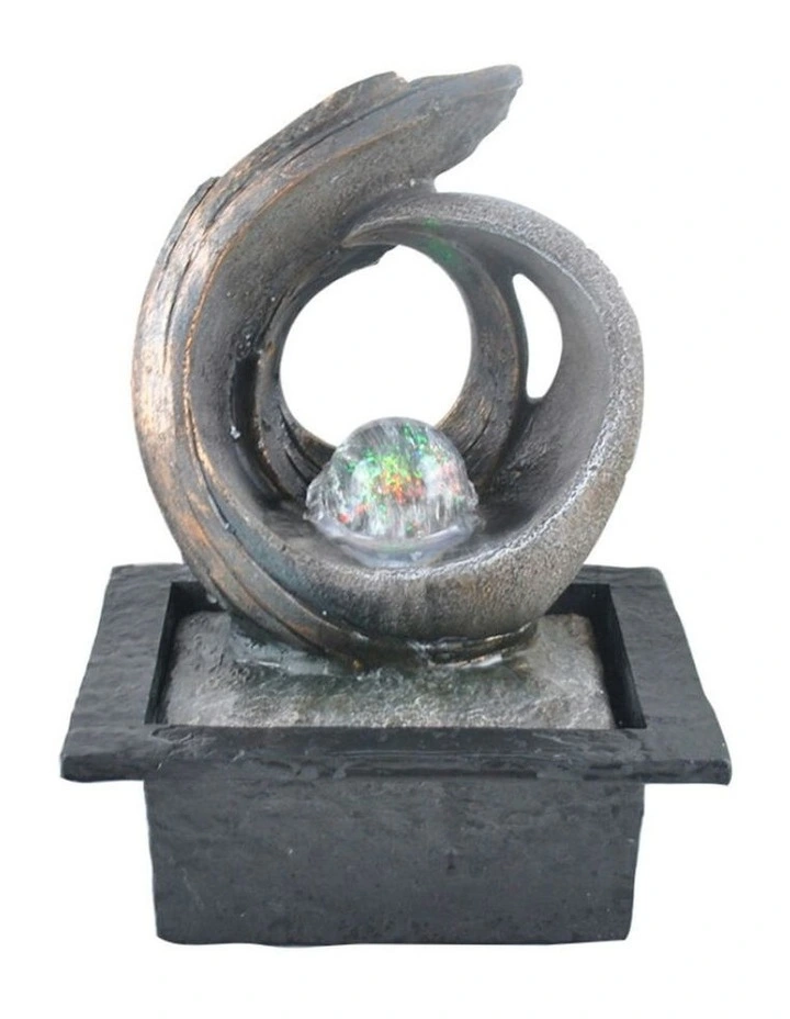 Spiral Art Fountain 21x19x27cm in Multi image 2