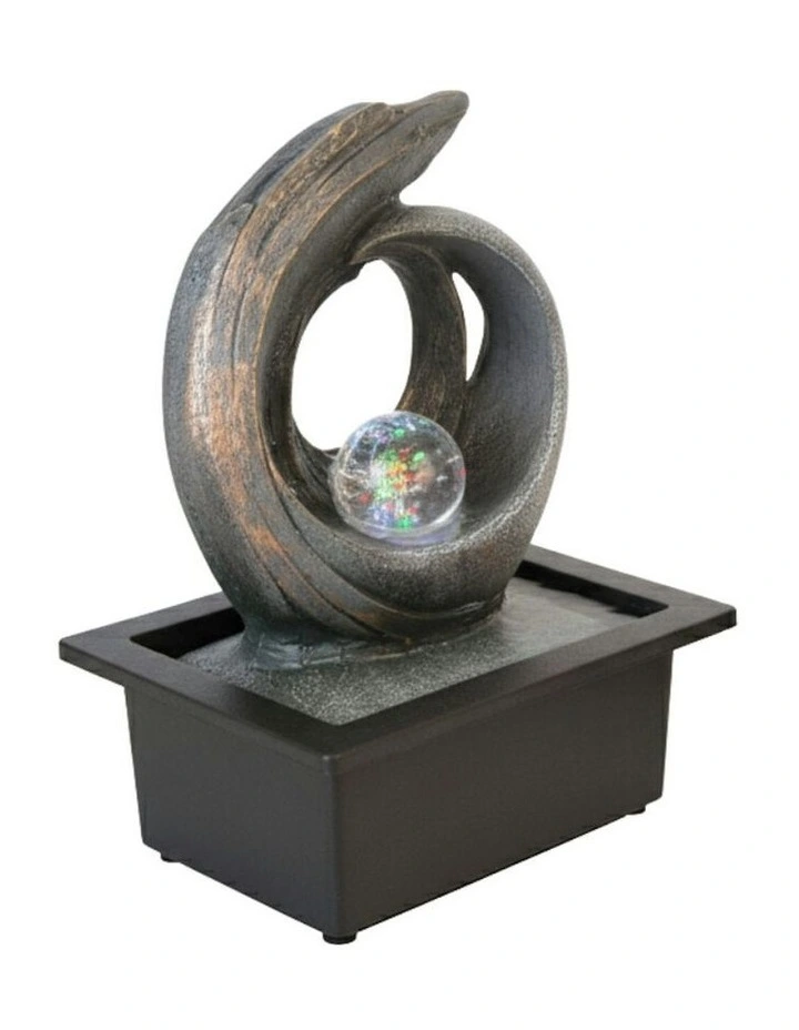 Spiral Art Fountain 21x19x27cm in Multi image 3