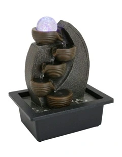 Pottery Cascade Fountain 23x18x27cm in Multi