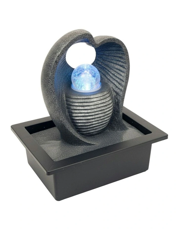 Water Love Heart Fountain 23x18x26cm in Multi image 3