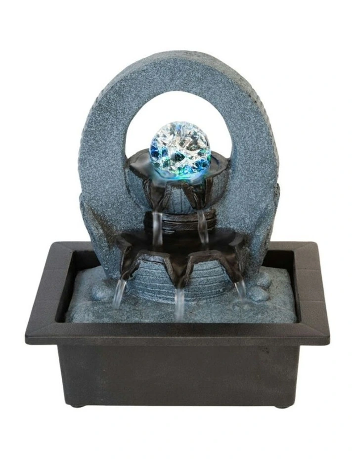 Oval Drift Fountain 23x18x26cm in Multi image 2