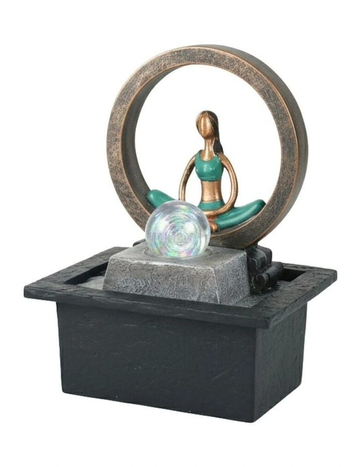 Yoga Circle Fountain 21x19x27cm in Multi image 1
