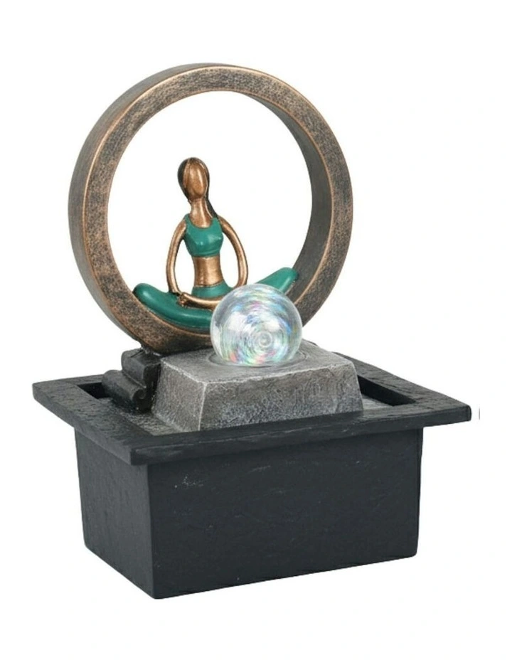 Yoga Circle Fountain 21x19x27cm in Multi image 3