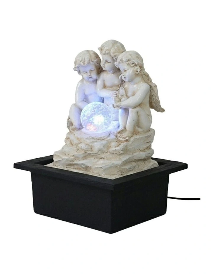 Cherub Angels Fountain 23x20x28cm in Multi image 1