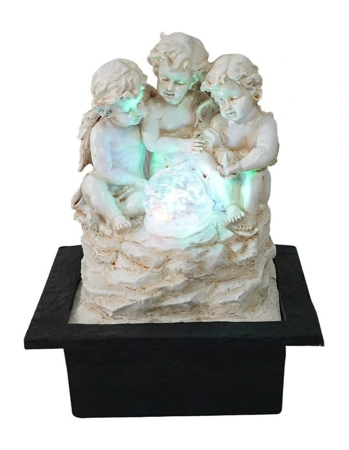 Cherub Angels Fountain 23x20x28cm in Multi image 2