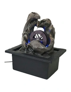 Water Mill Fountain 23x20x28cm in Multi