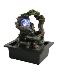 Stony Tree Fountain 23x18x26cm in Multi
