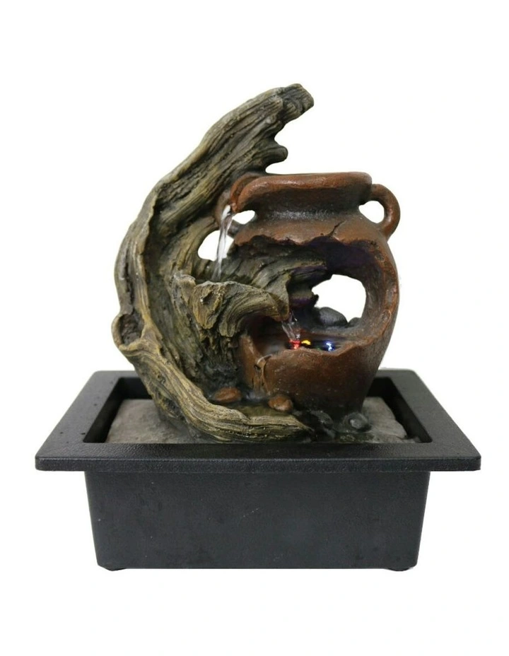 Driftwood Urn Fountain 23x18x27cm in Multi image 2