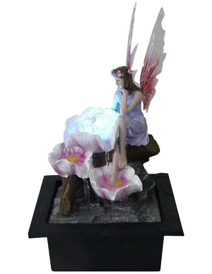 Fantasy Fairy Fountain 23x20x28cm in Multi image 2