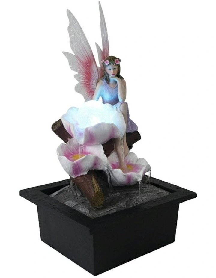 Fantasy Fairy Fountain 23x20x28cm in Multi image 3