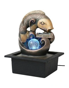 Go Fishing Fountain 21x19x27cm in Multi