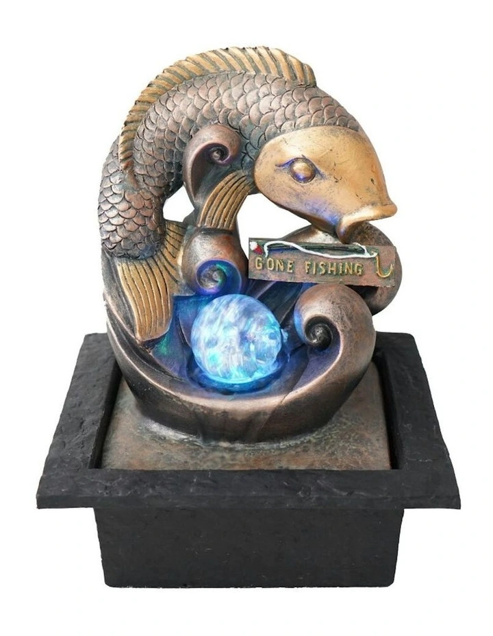 Go Fishing Fountain 21x19x27cm in Multi image 2