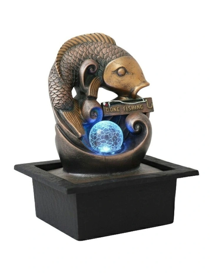 Go Fishing Fountain 21x19x27cm in Multi image 3