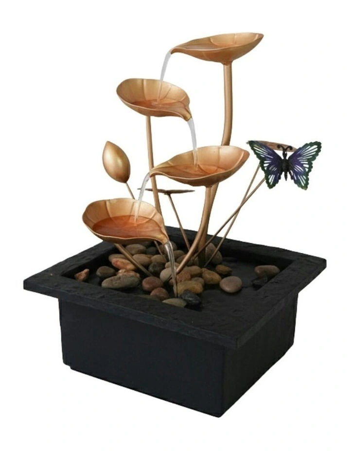 Butterfly Lily Fountain 23x20x28cm in Multi image 1