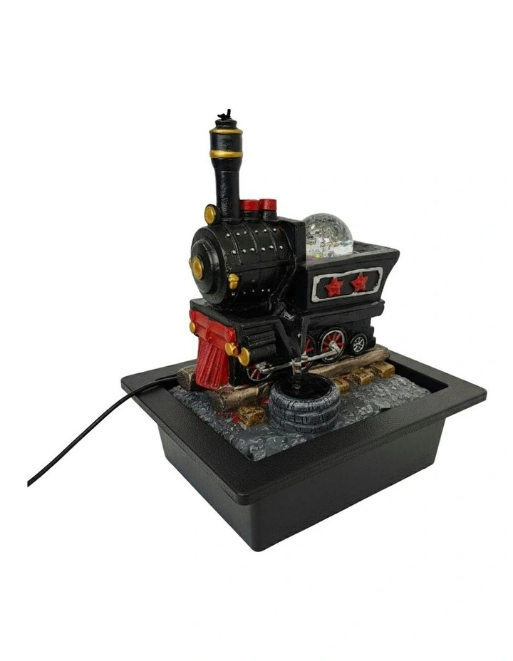 Steam Train Fountain 23x18x28cm in Multi image 1