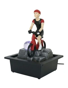 Cycling Passion Fountain 23x18x30cm in Multi