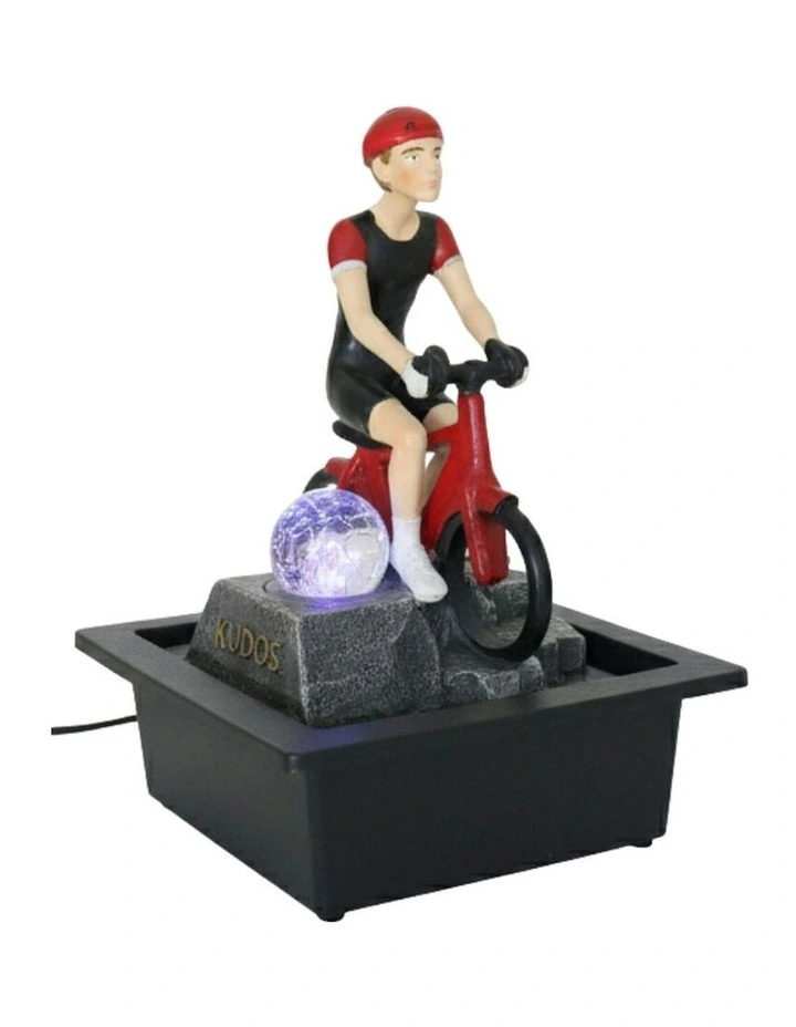 Cycling Passion Fountain 23x18x30cm in Multi image 3