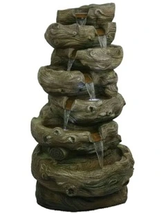 Natural Driftwood Fountain 57x50x94cm in Green