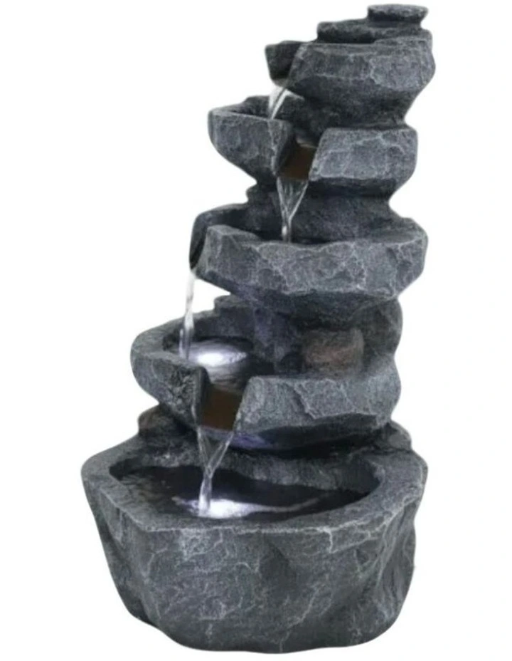 Stony Oasis Fountain 38x30x56cm in Grey image 1