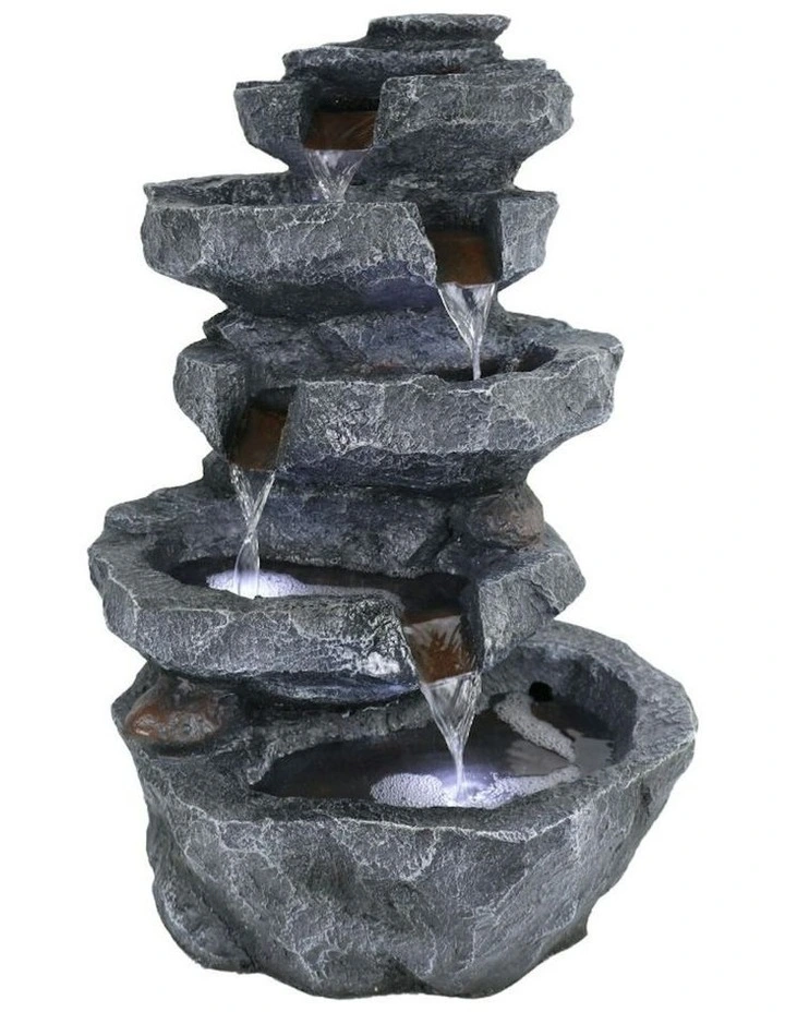 Stony Oasis Fountain 38x30x56cm in Grey image 2