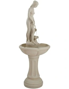 Aphrodite Fountain 52x52x119cm in Cream