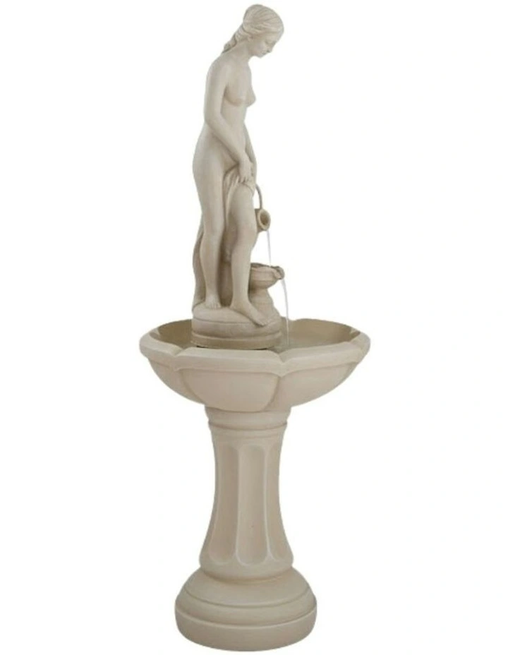 Aphrodite Fountain 52x52x119cm in Cream image 1