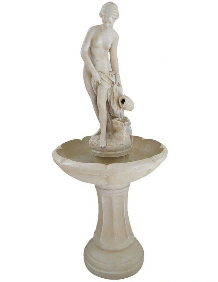 Aphrodite Fountain 52x52x119cm in Cream image 2