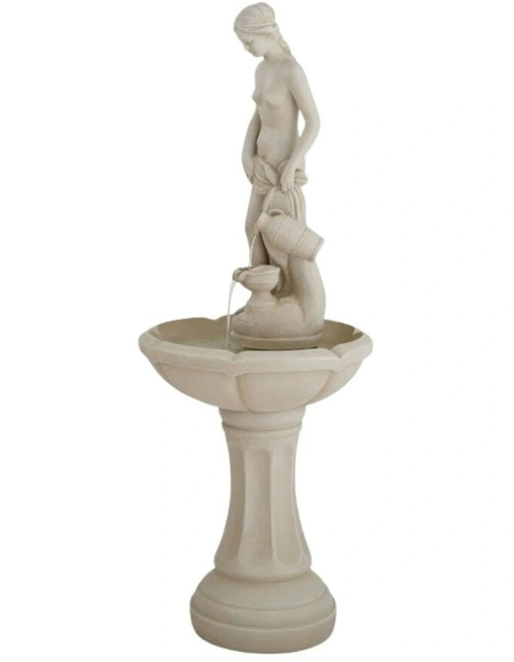 Aphrodite Fountain 52x52x119cm in Cream image 3