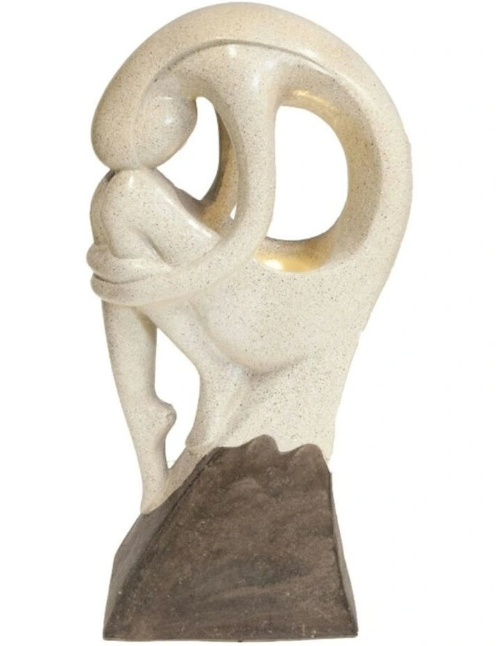 Embrace Fountain 44x25x87cm in Cream image 2